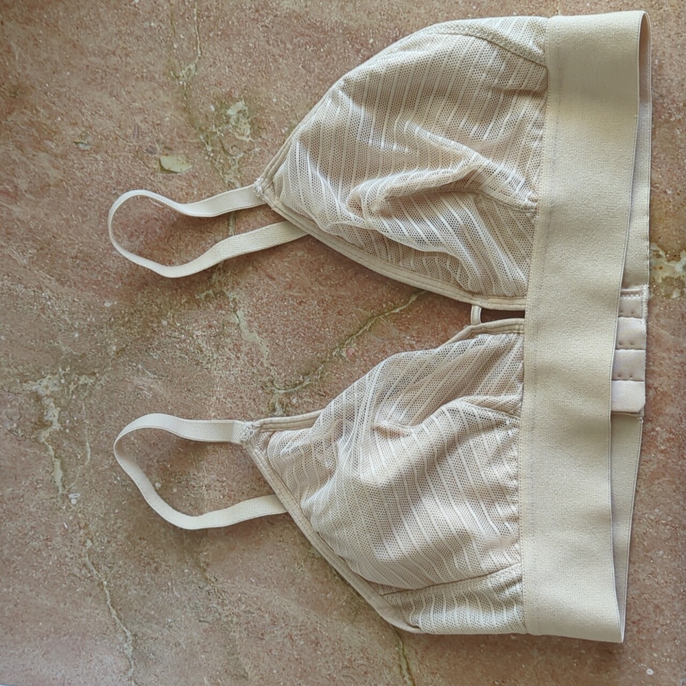Lively Busty Bralette, size 2, beige mesh